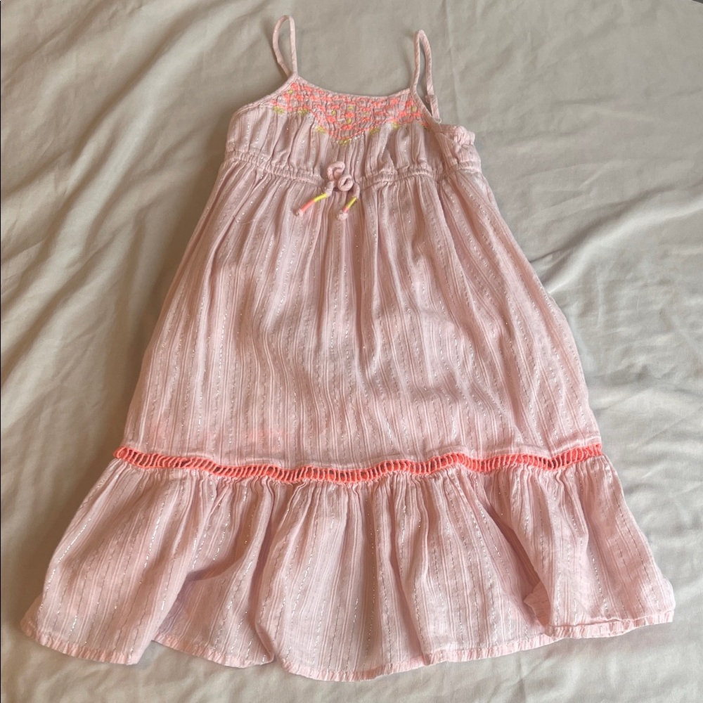 Cat & Jack Pink and Orange Casual Kids Dress